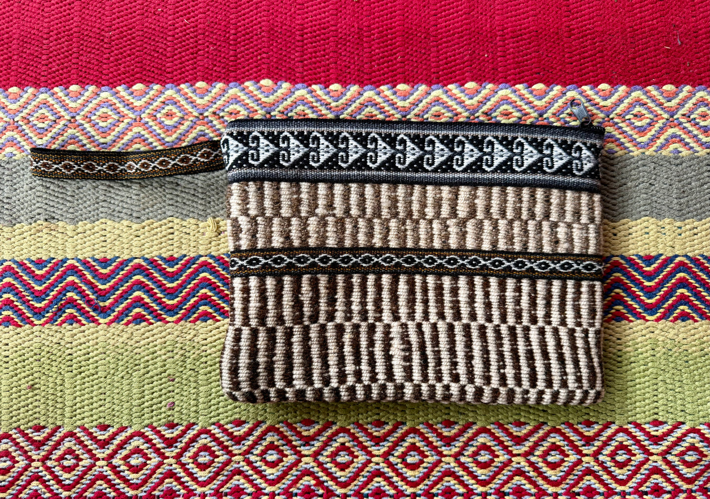 Andean Hand-Woven Wool Clutch Bag