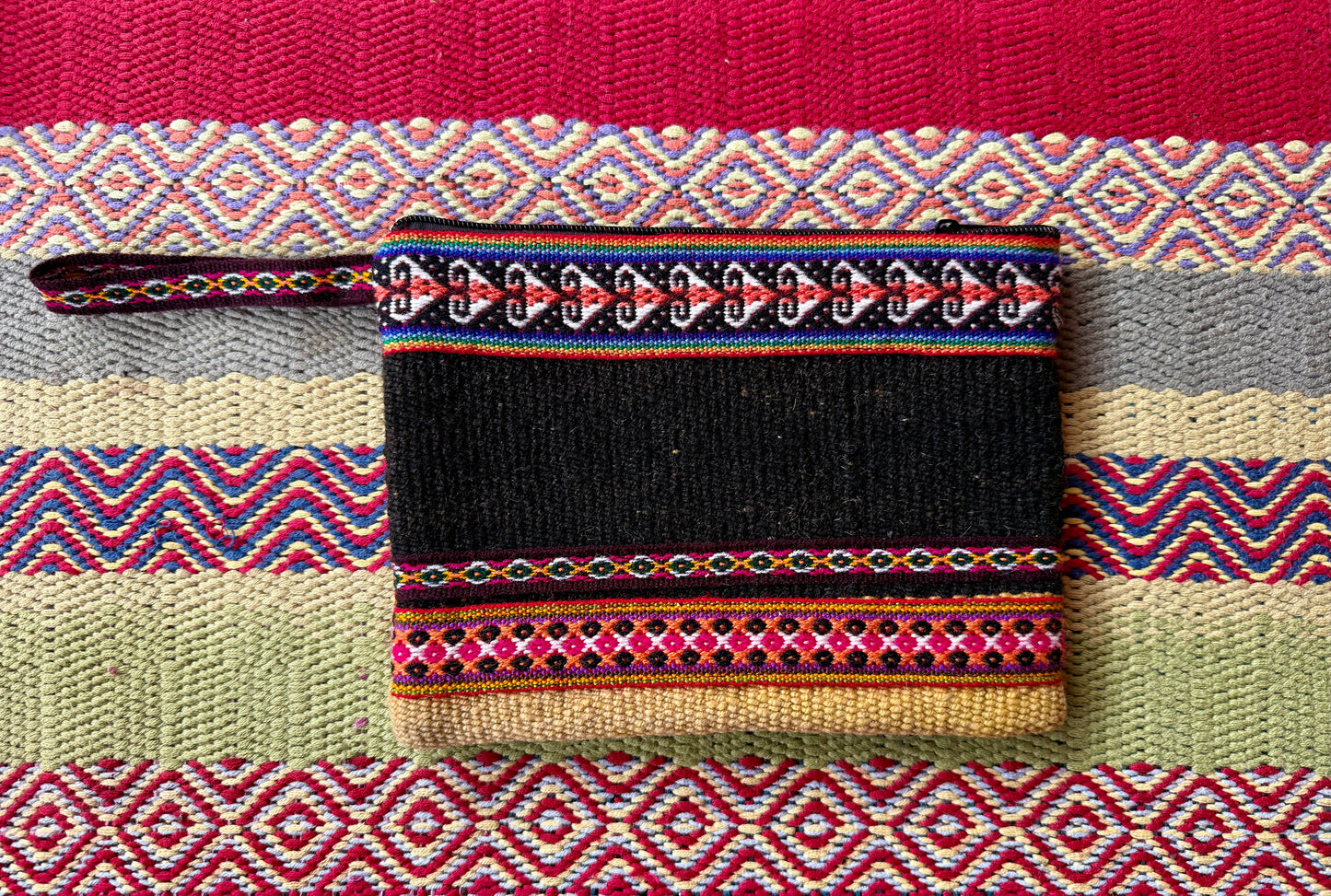Andean Hand-Woven Wool Clutch Bag